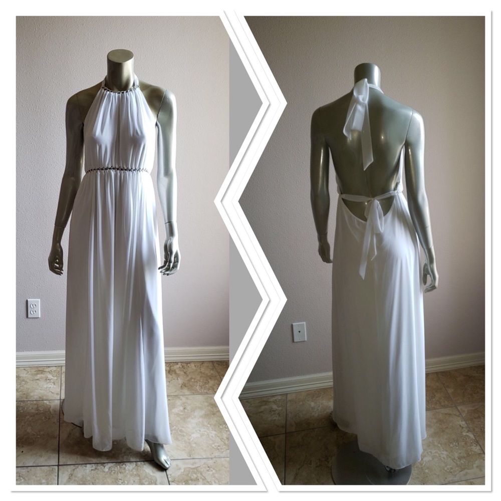 White casual Maxi dress‼️